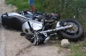 motociclist accidentat